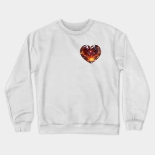 Crystal heart Crewneck Sweatshirt
